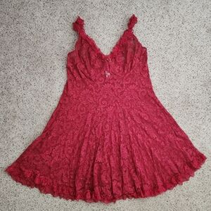 Red Lace Night Gown